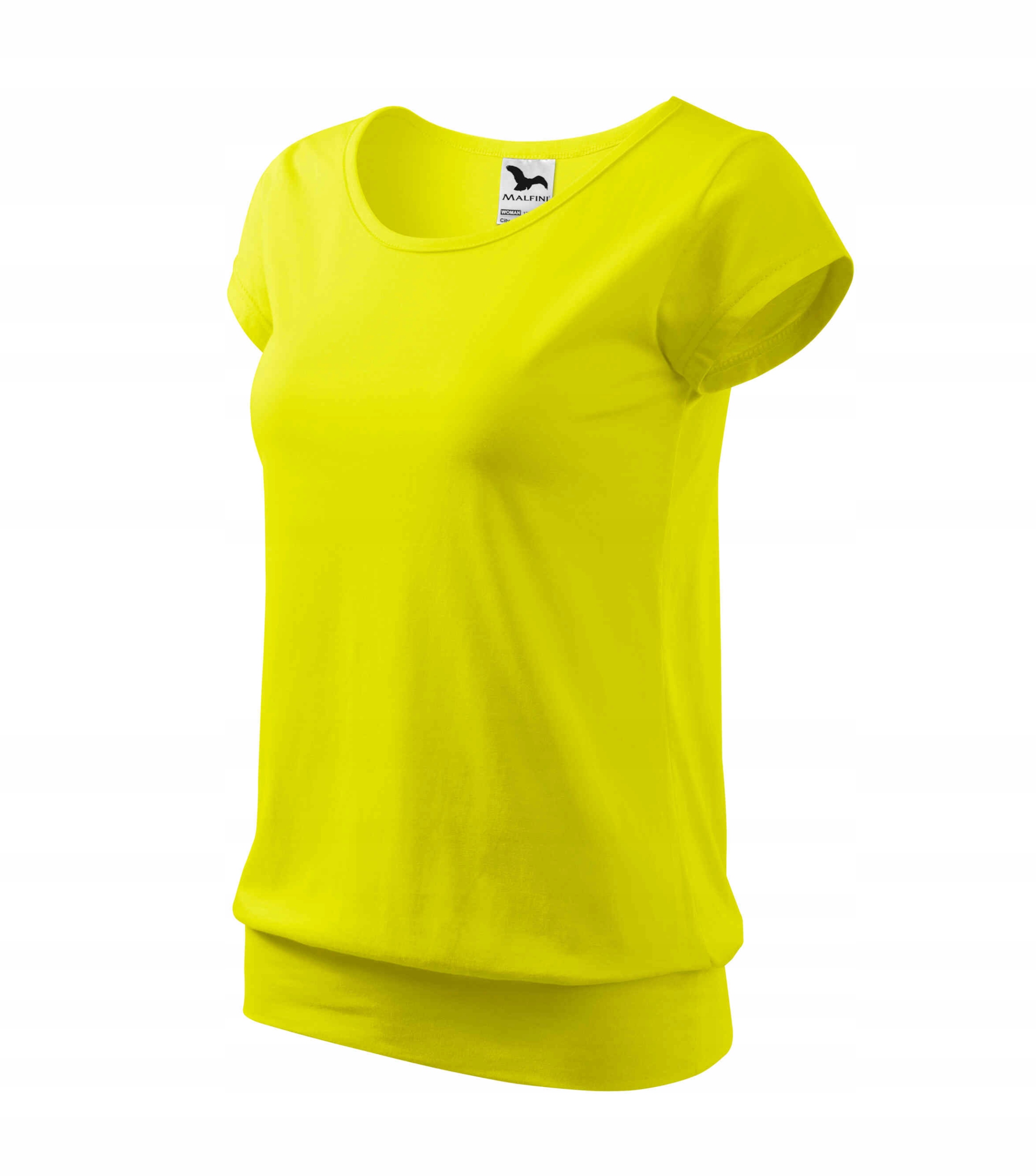 

Koszulka bluzka damska krój luźny City cytryna 2XL