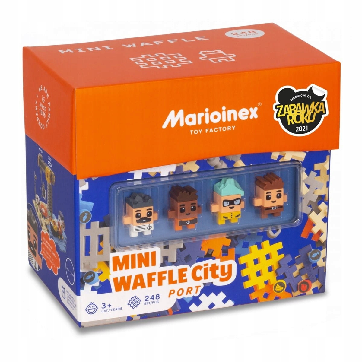 

Marioinex Klocki Waffle mini Port 248 elementów