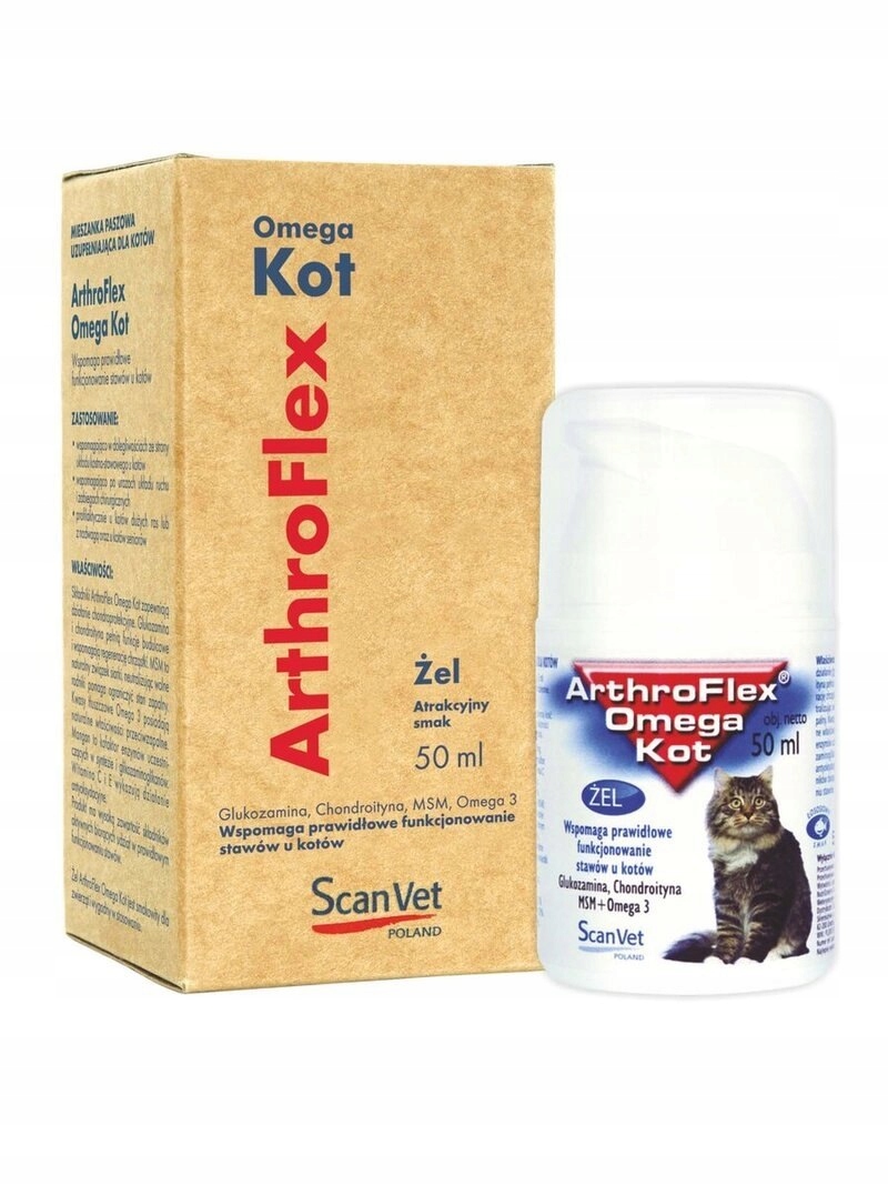 Scanvet ArthroFlex Omega Kočka Gel na klouby 50 ml
