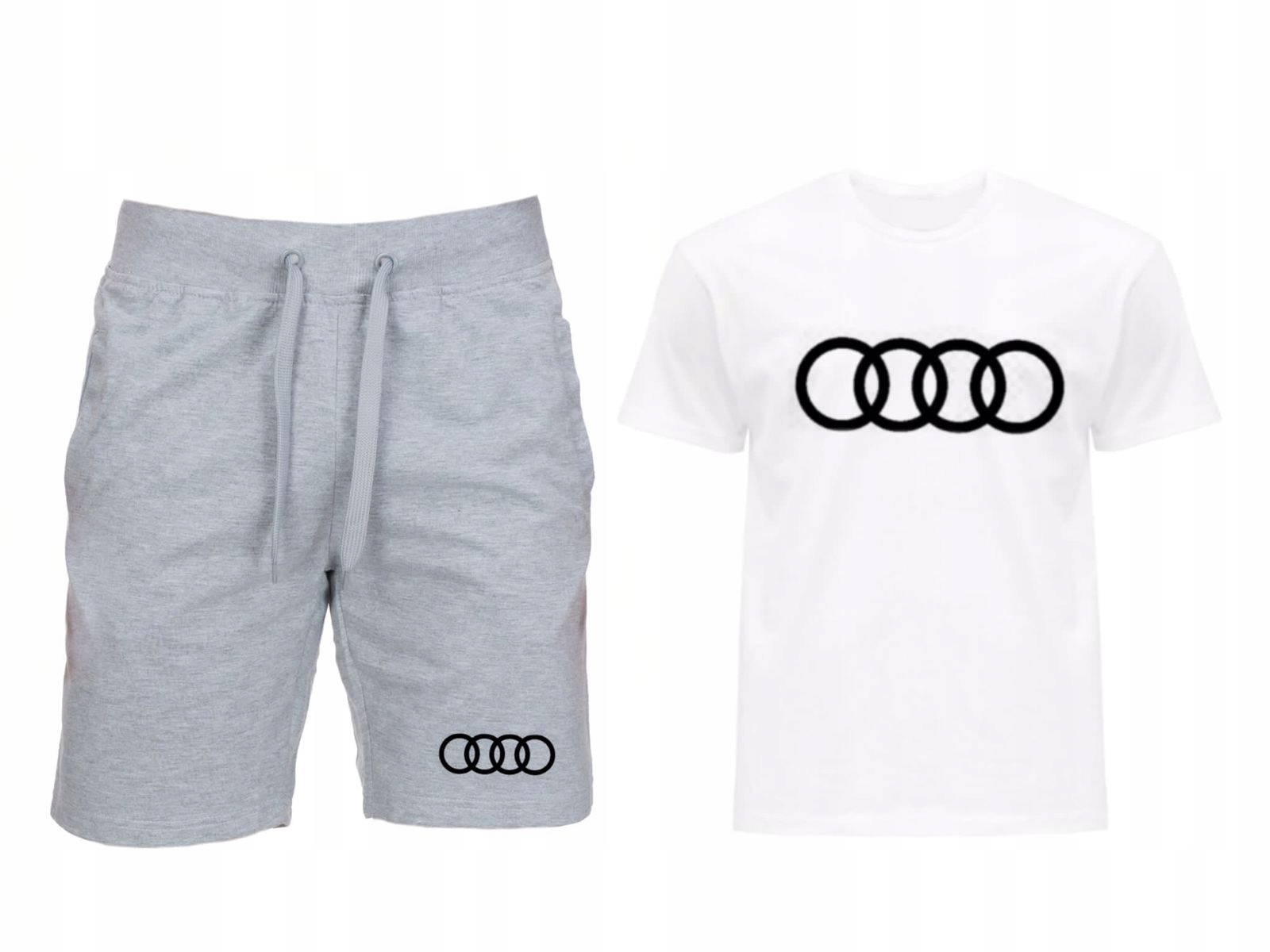 Komplet Trička Kraťasy Audi Pánské XL