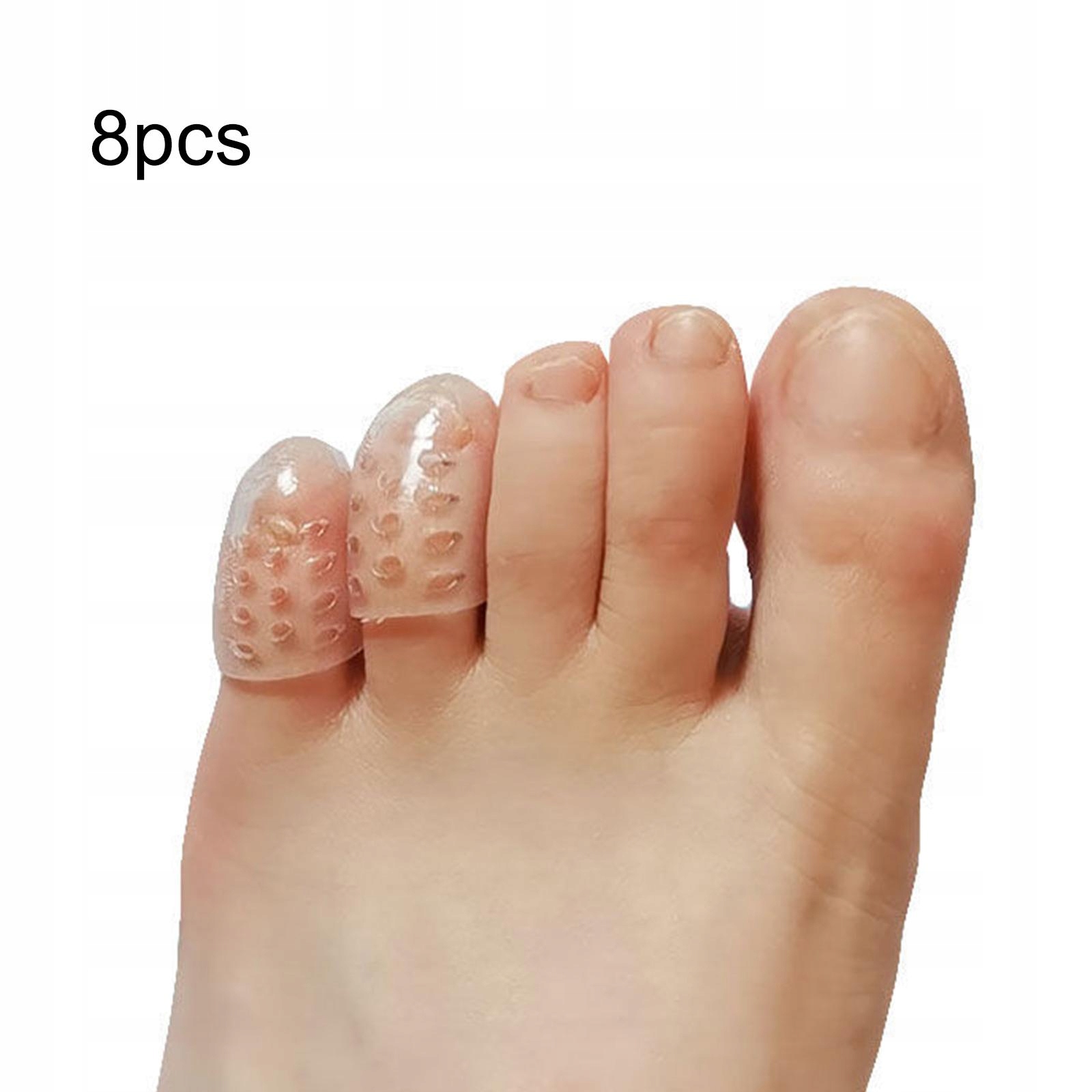 Toe Protector Toe Caps Silikonowe Trwałe Premium Miękkie Anti Friction 8 sztuk