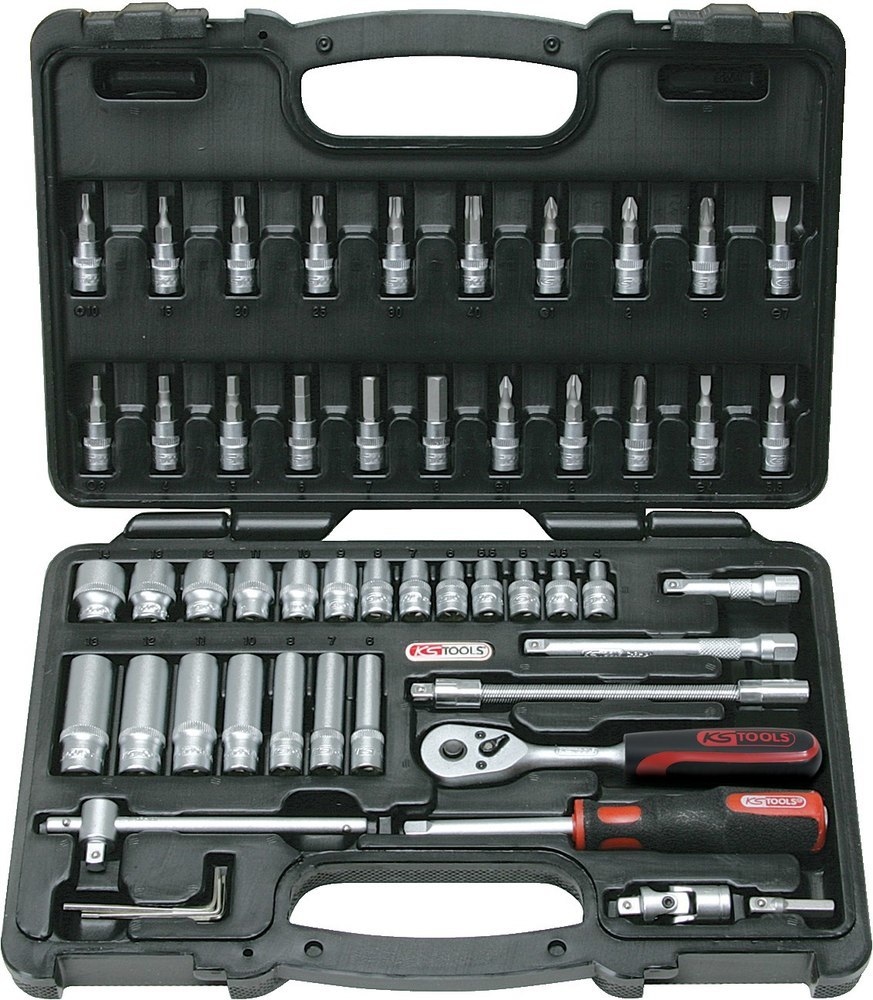 Sada nástrčných kľúčov s račňou 1/4" 53 prvkov 911.0653 Ks Tools