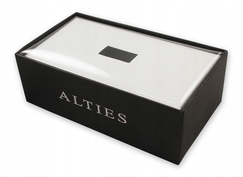 Mucha z Poszetką Alties - Niebieska, Wzór Kolor niebieski