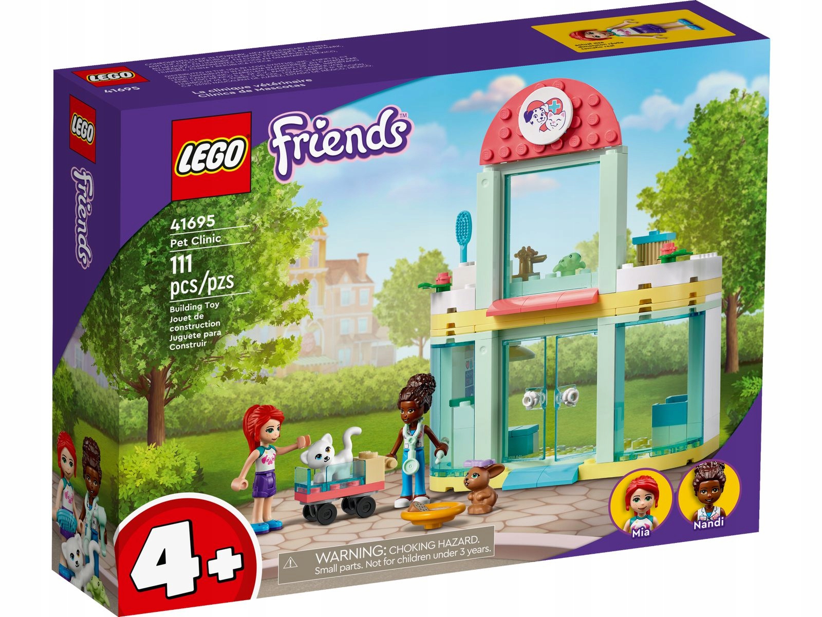 

Lego 41695 Friends Klinika dla zwierzątek 4+