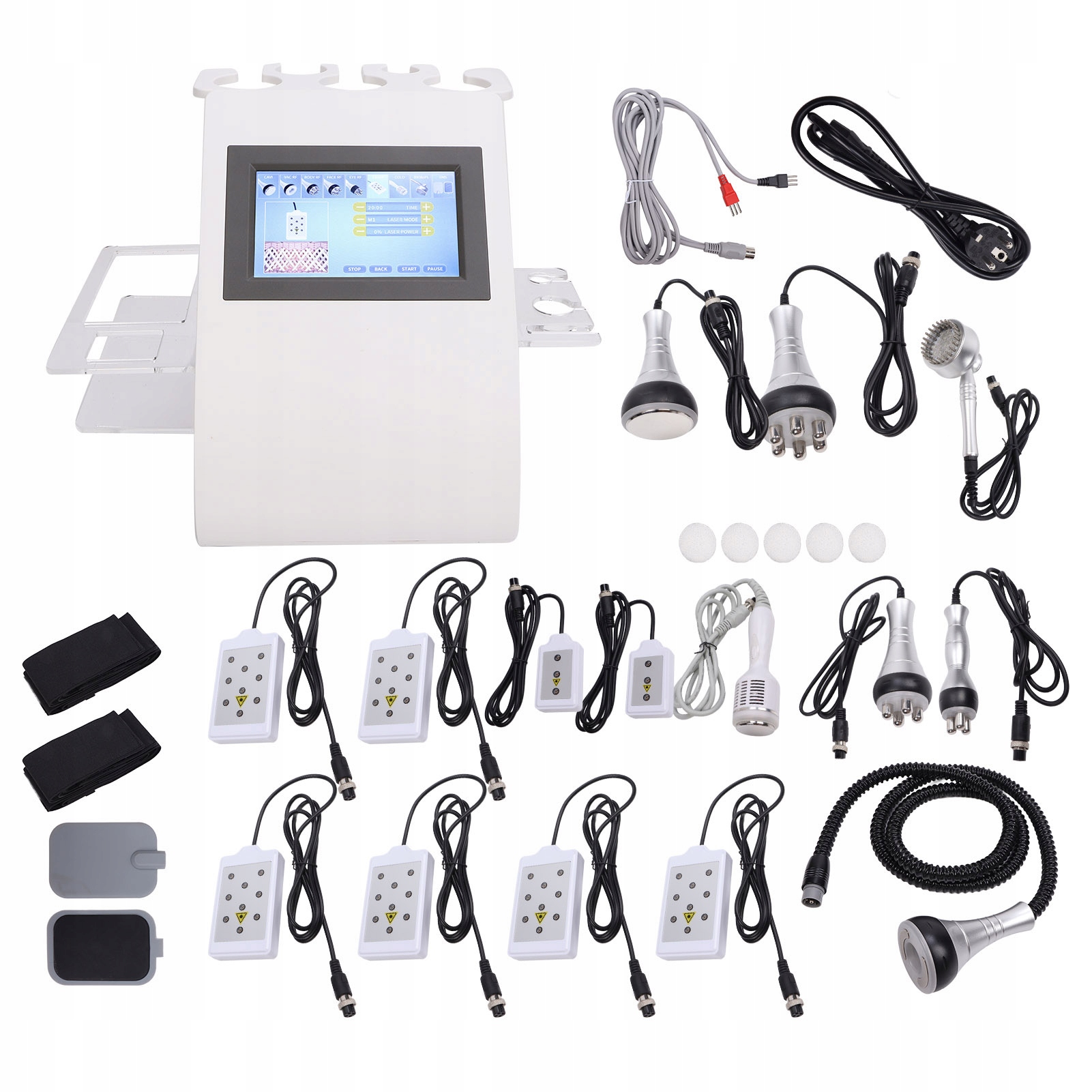 Kavitační a liposukční přístroj 9 v 1 Rf 40K, bílý, 50 W