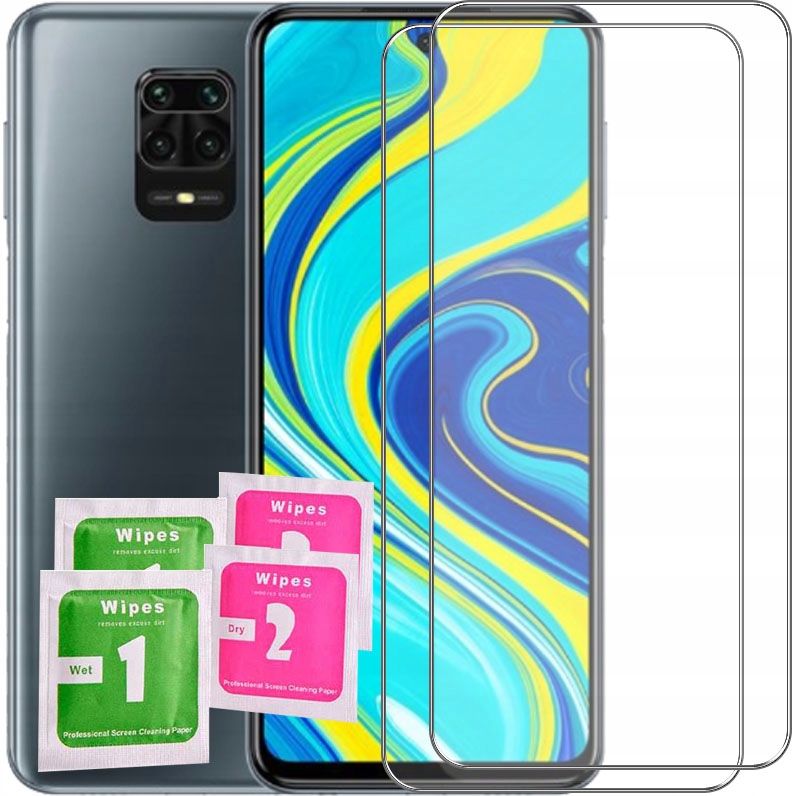 

2x Szkło Hartowane Szybka na Redmi Note 9 Pro 9S