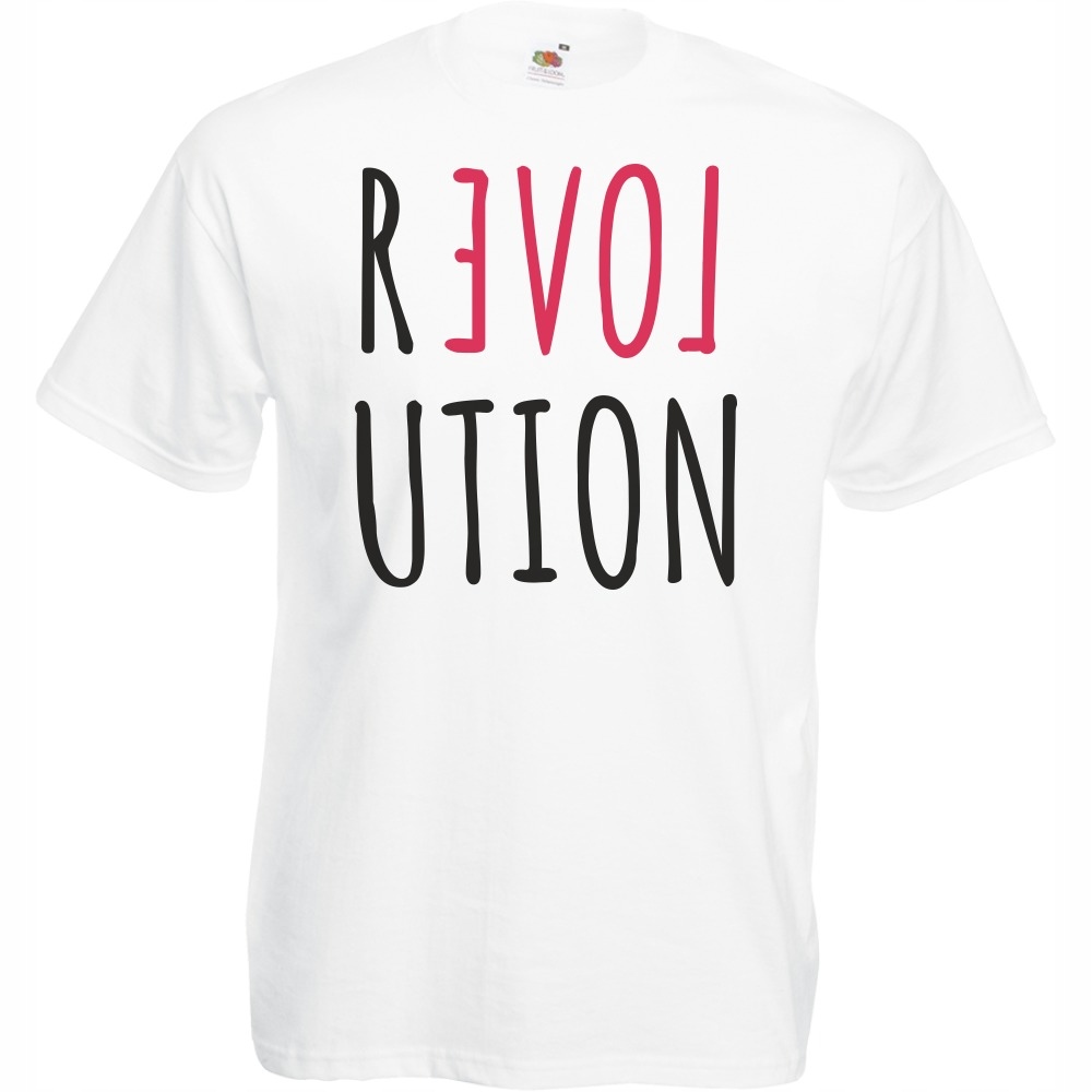 

Koszulka rewolucja revolution love L biała
