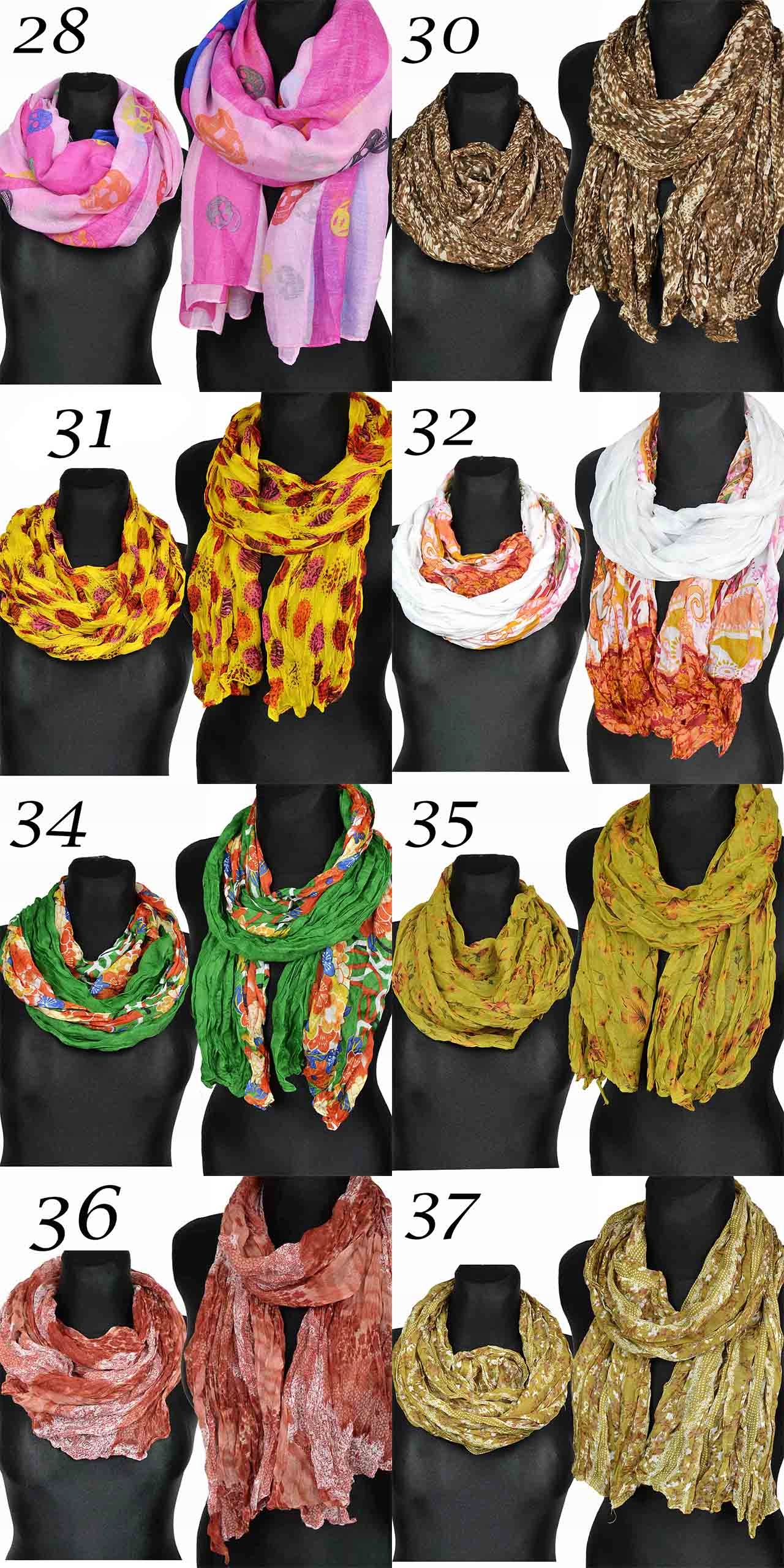 SZAL Modny SZALIK MARSZCZONY Chusta Elegancki Długość 180 cm