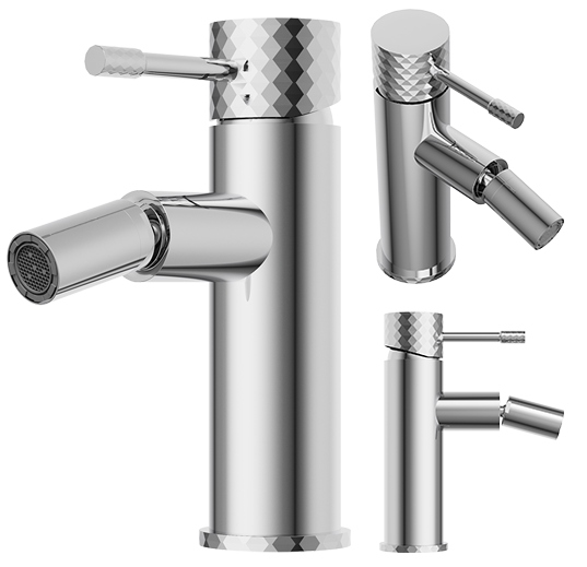 Stojaca bidetová batéria jednopáková, bidetový pohyblivý, chróm Glami