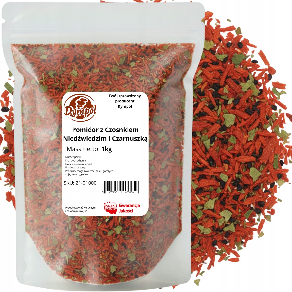 Levně Rajče s medvědím česnekem a černoškou Směs koření Dympol 1 kg