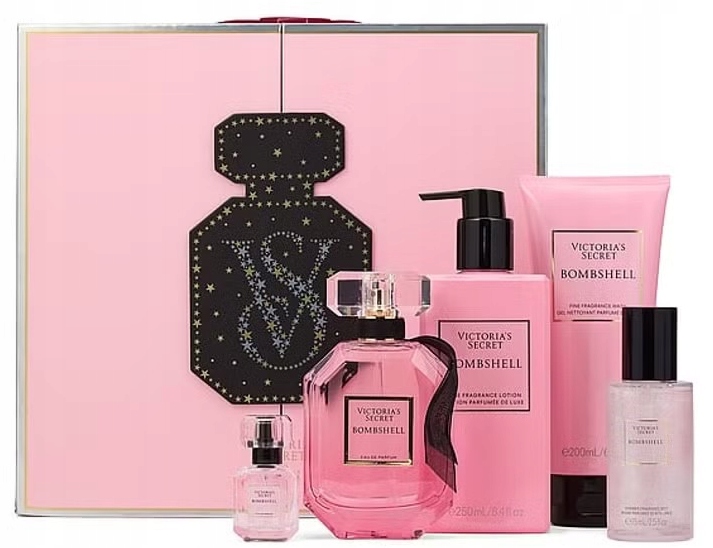 Victoria’s Secret Bombshell Dárková sada 5 ks parfém balzámová mlha