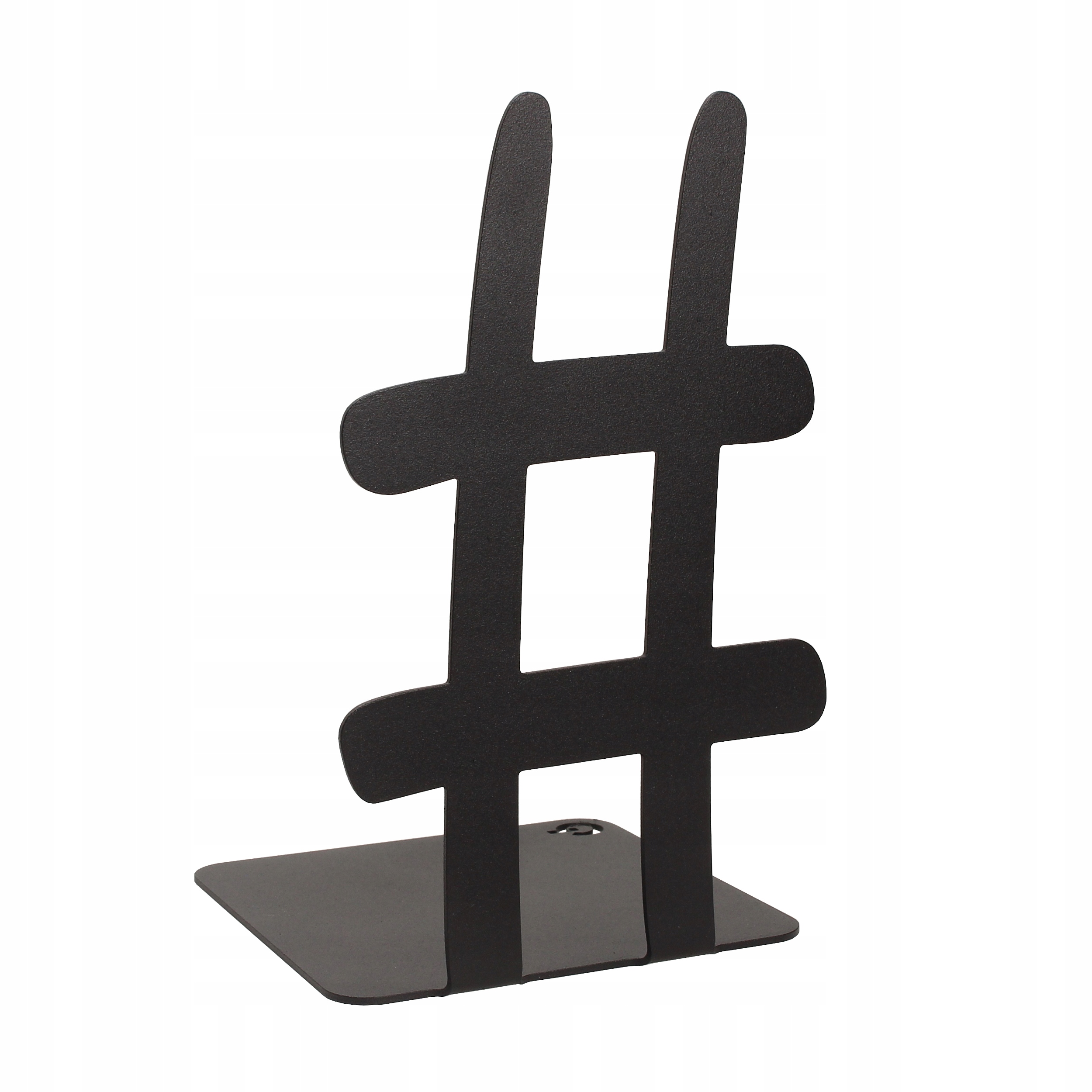 

Podpórka do książek hashtag, czarny strukturalny