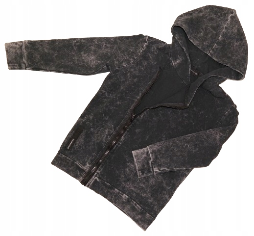 Bluza rozpinana dla chłopca bawełna dekatyzowana czarna, Despacito r. 128