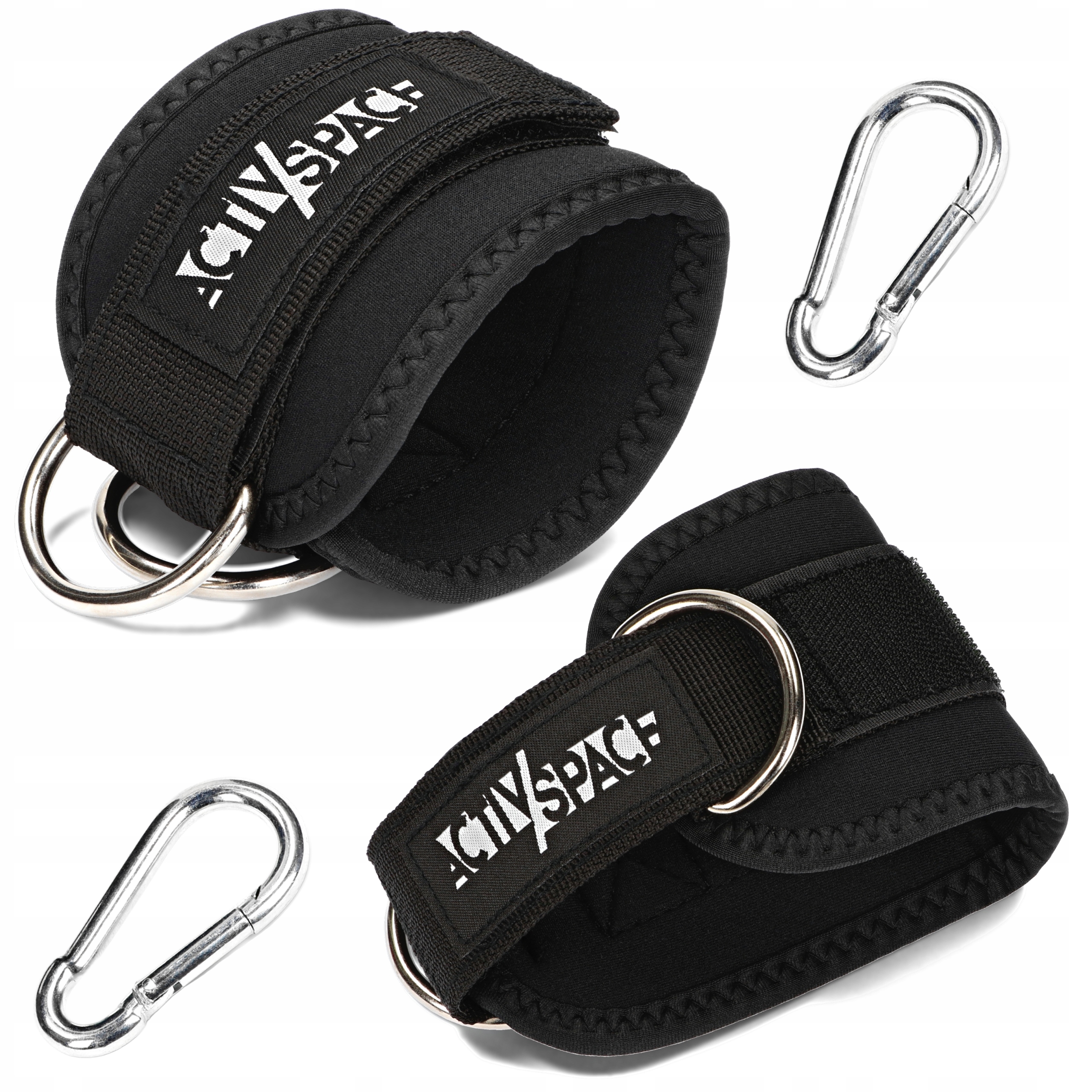 UCHWYTY NA KOSTKI OPASKI TRENINGOWE DO WYCIĄGU ATLASU DO TRENINGU NÓG 2 szt