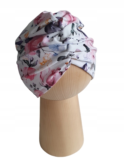 

Czapka Damska Marszczona Pastelowe Róże 54-58cm