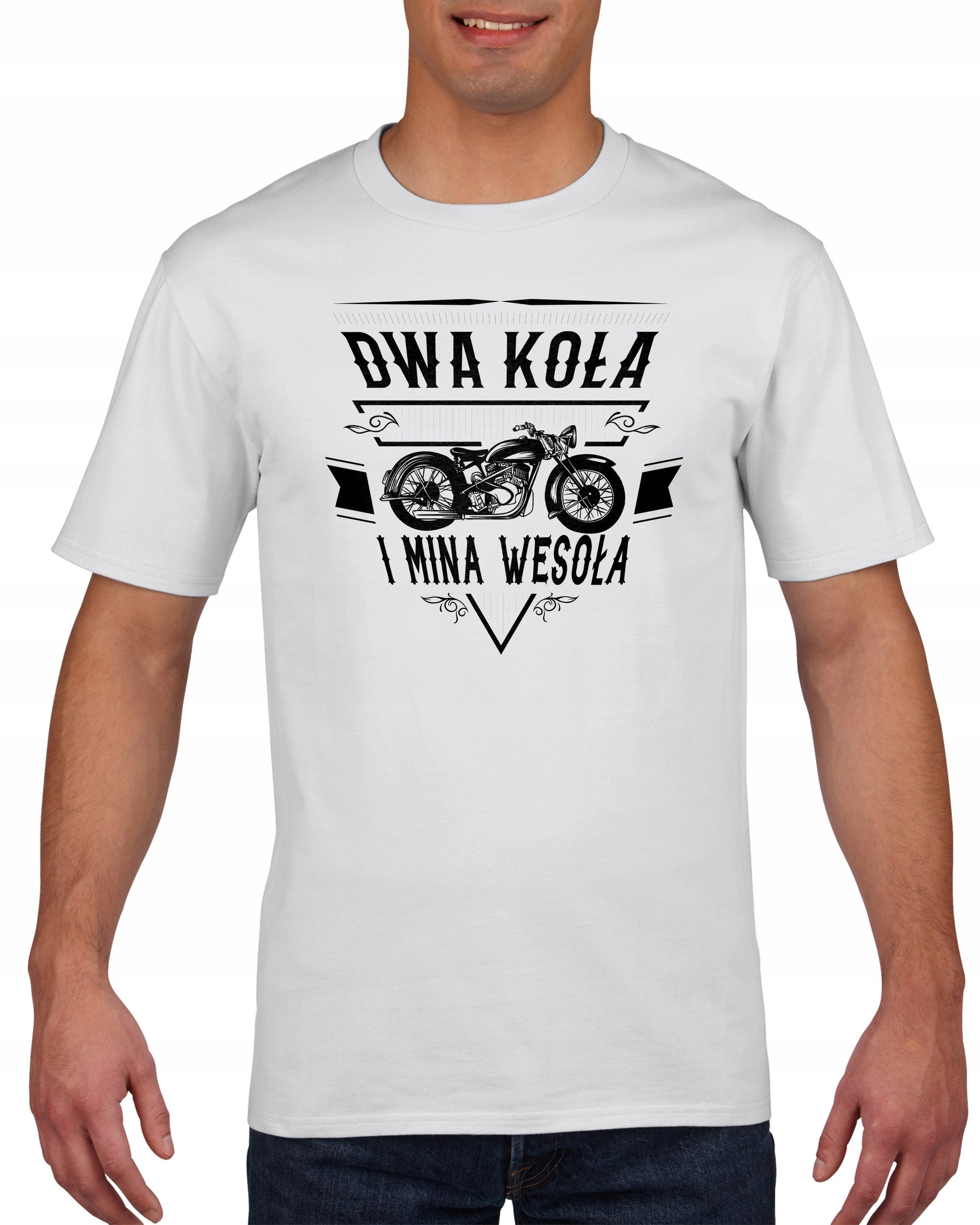

Koszulka męska Motocykl Dwa Kola Mina Wesola S
