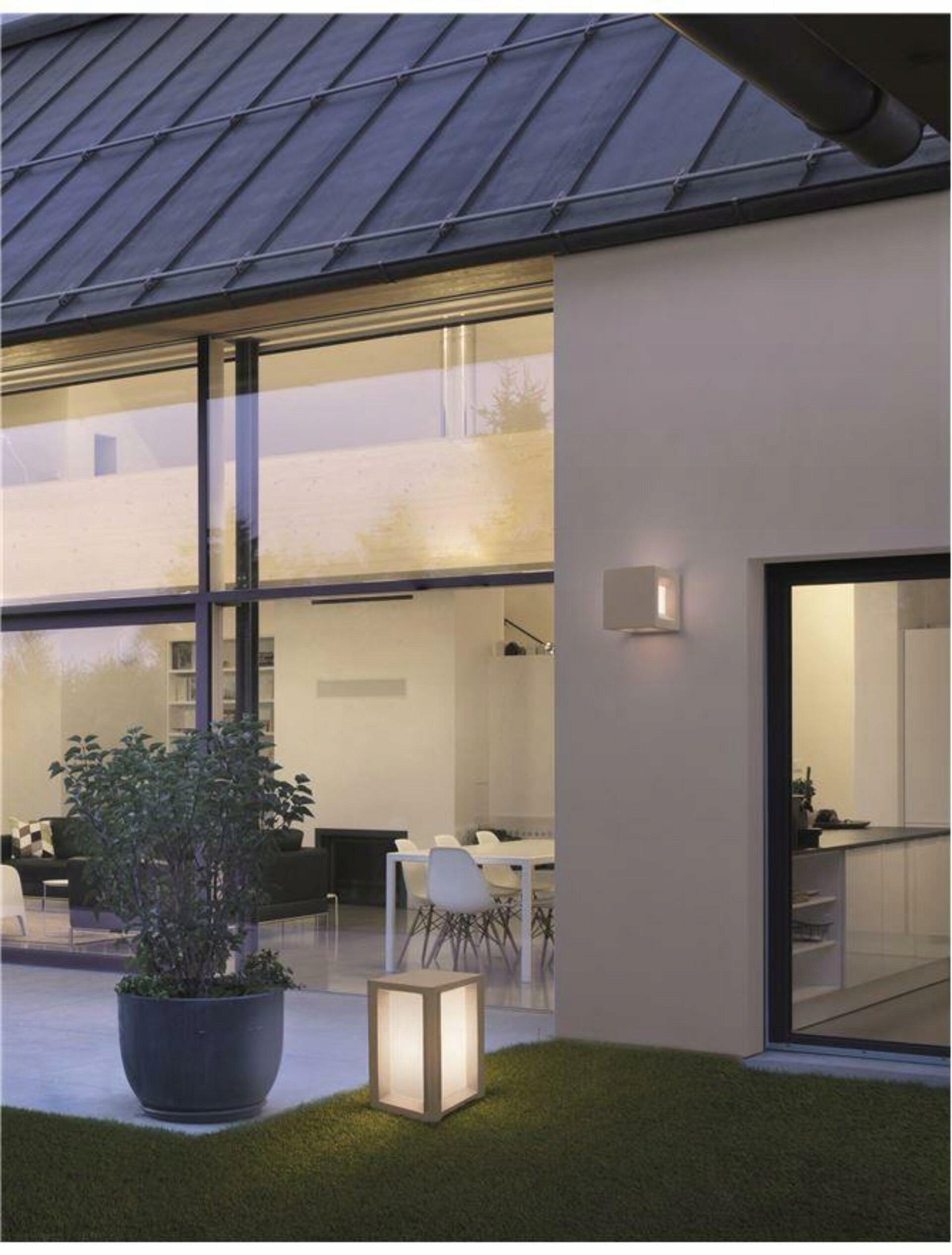 Nova Luce vonkajšie nástenné svietidlo Castro biely pieskovec a akryl E27 1x12W