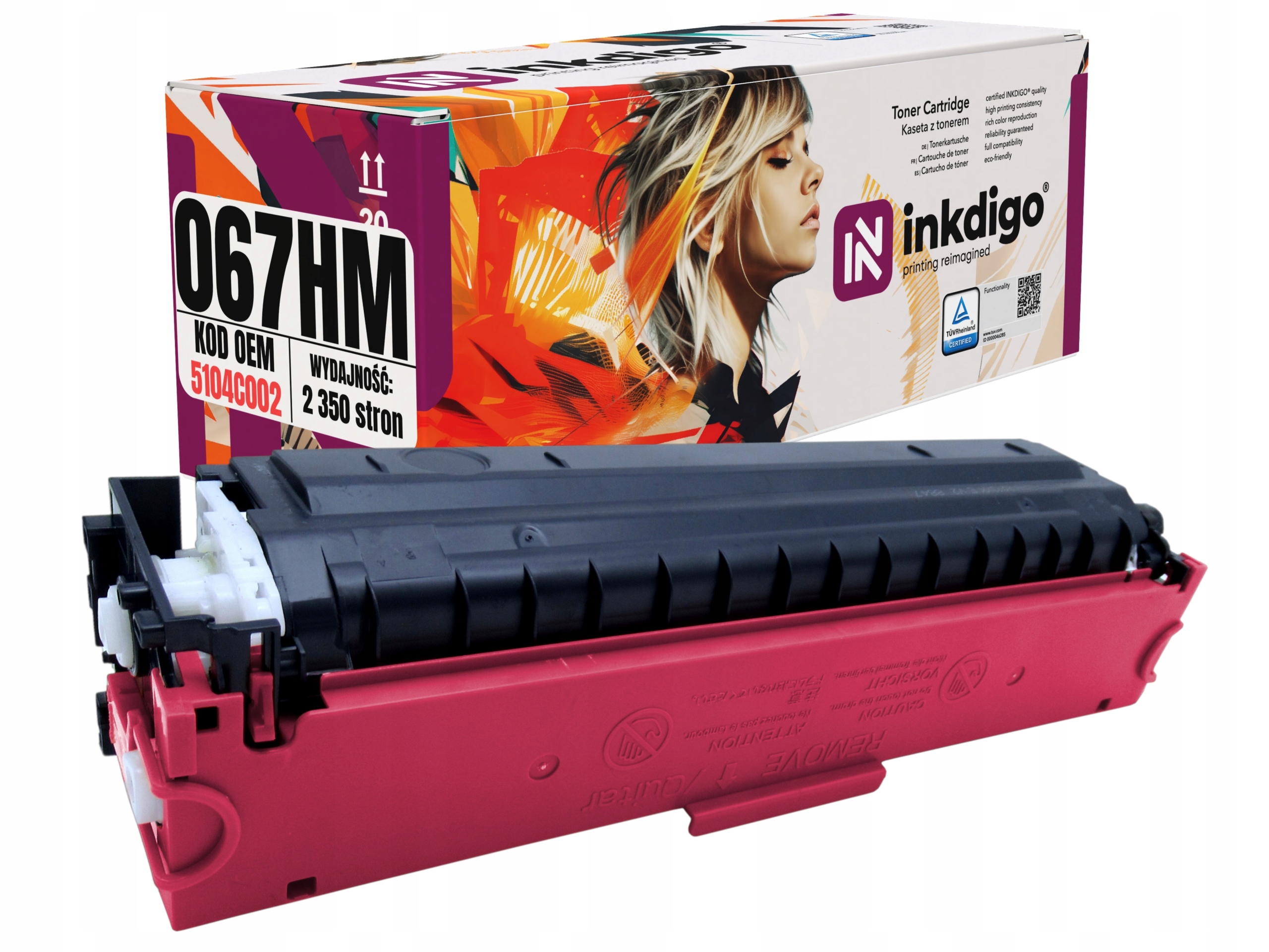 Náhradní toner 067HM pro Canon MF657Cdw MF655Cw MF655Cdw MF651Cw