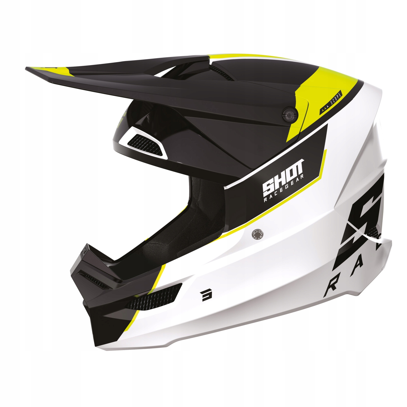 SHOT FURIOUS SCOPE NEON YELLOW GLOSSY Kask roz XL