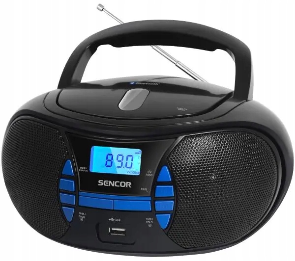 Radioodtwarzacz Radio CD Usb Aux Bluetooth Sencor Spt 2700BK 2x1,5W