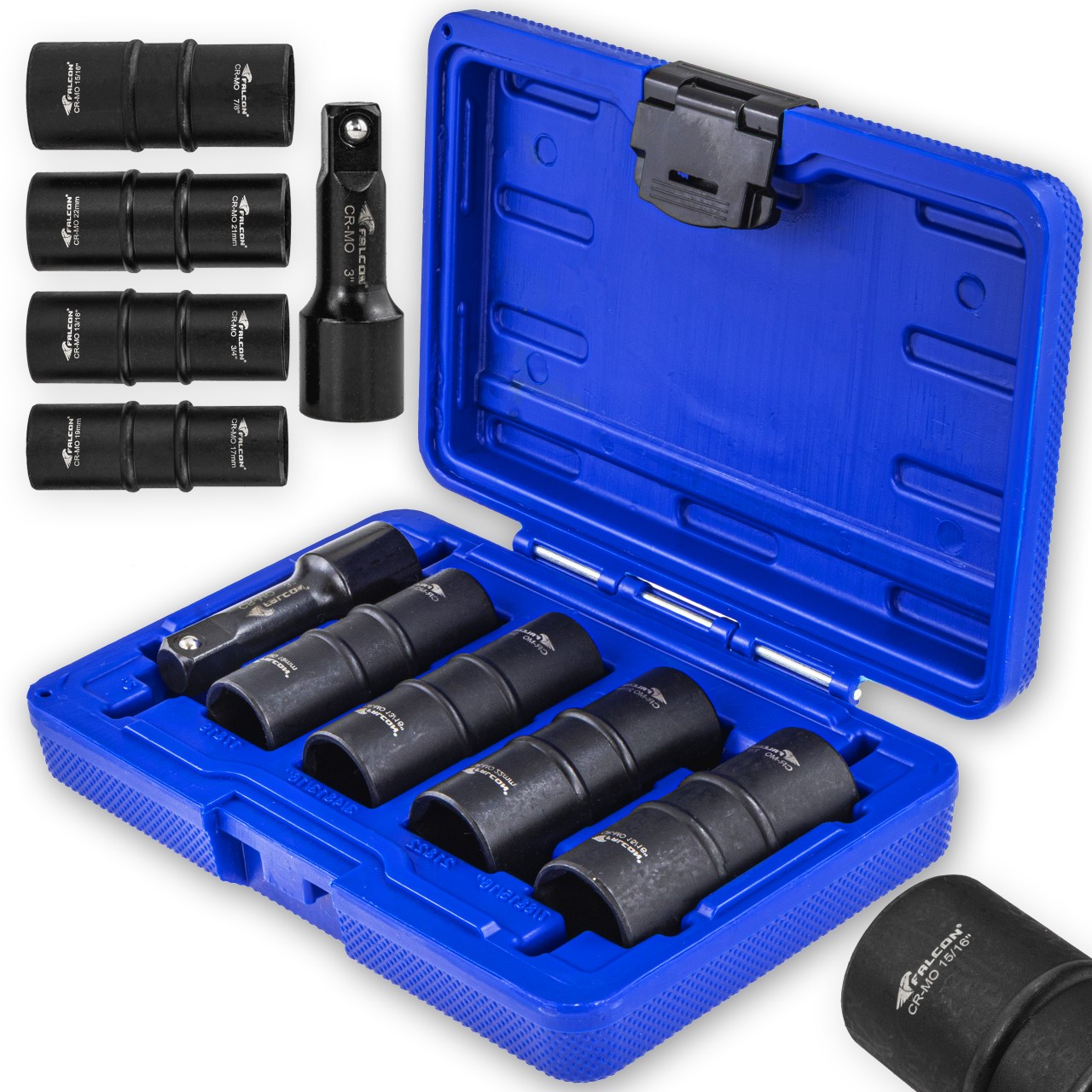 OBOUSTRANNÉ RÁZOVÉ NÁSTROJE 1/2" PRO HLINÍKOVÁ KOLA 5 KS