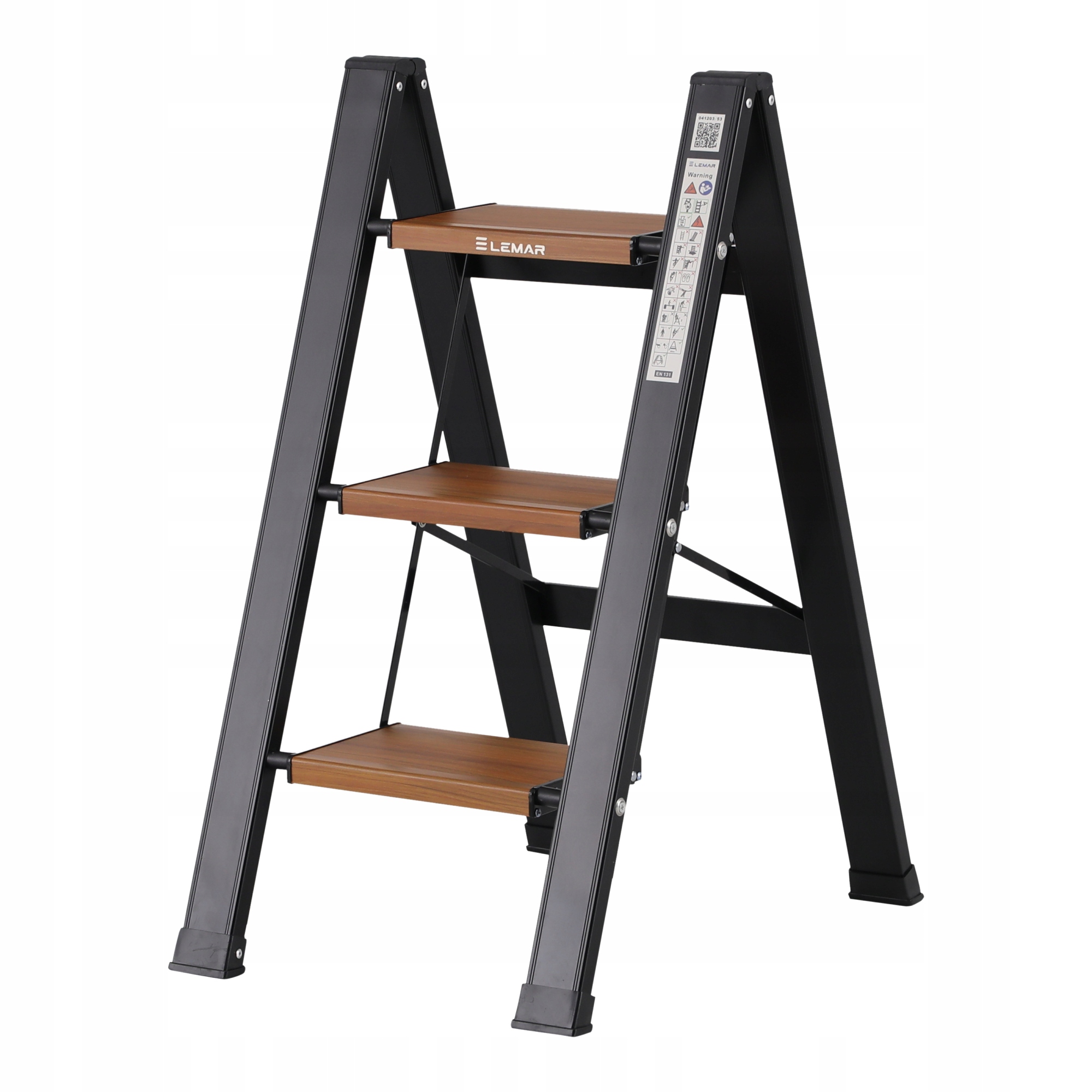 Žebřík 3-stupňový hliníkový skládací Slim Space-X Lemar 041203