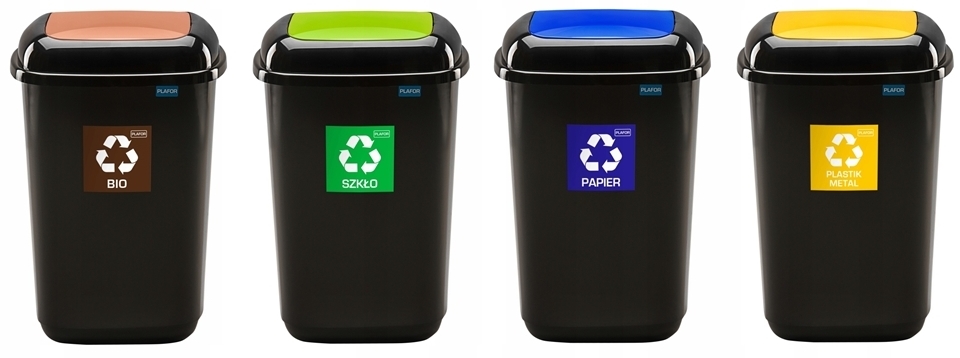 ZESTAW 4x45L kosz do segregacji śmieci i odpadów Kod producenta 4367654