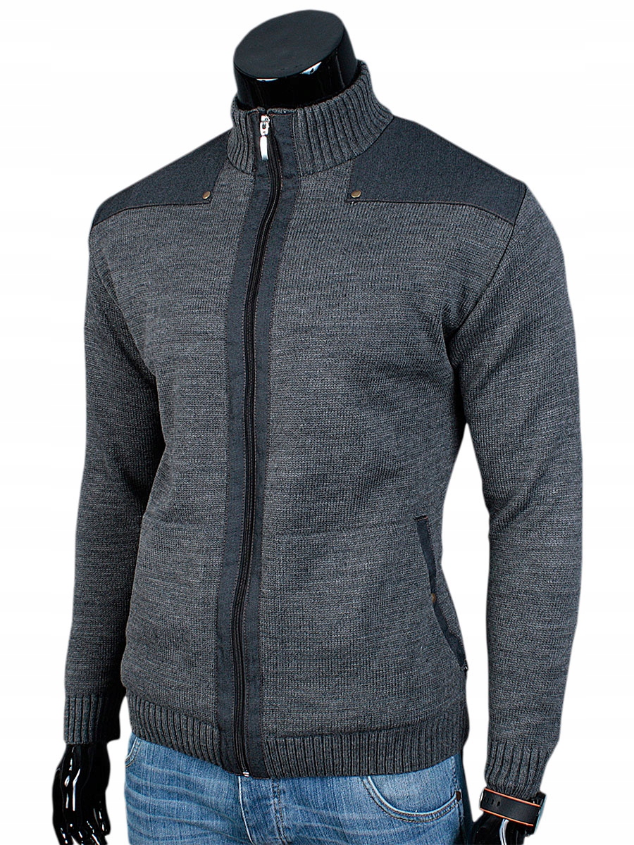 

Gruby Sweter Bluza N73 Grafit__L__POLSKA