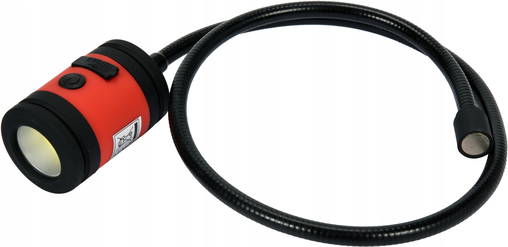 LATARKA WIELOFUNKCYJNA 3W LED COB + CHWYTAK MAGNES Zasilanie akumulatorowe