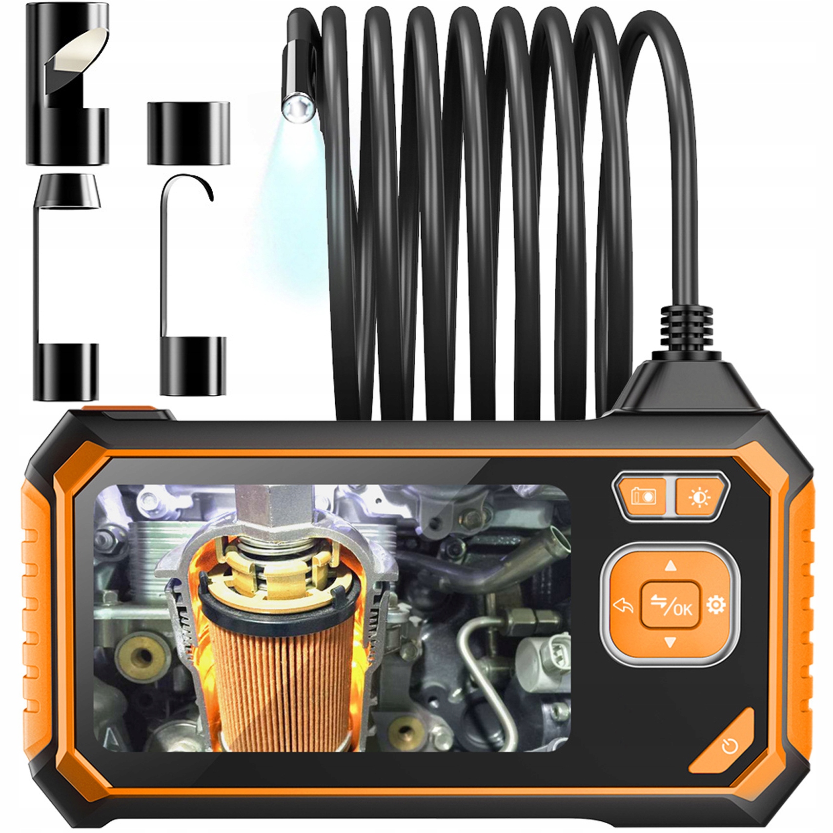 KAMERA INSPEKCYJNA ENDOSKOP 3M 8MM HD LCD 4 3 64GB