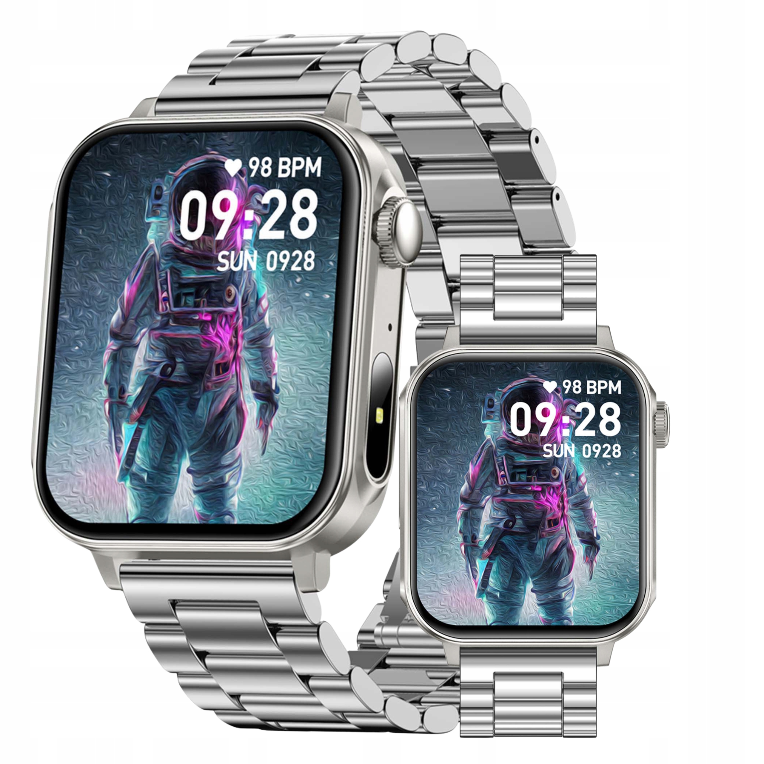 Chytré Hodinky Colmi P80 stříbrné, 1.83" Hd displej, Bluetooth hovory, 100 sportovních režimů