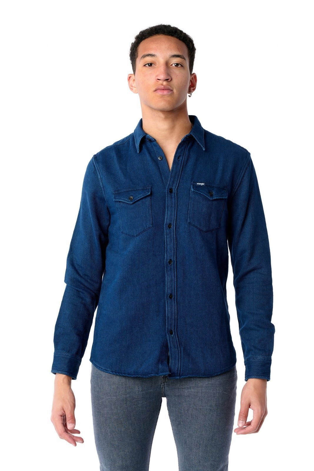 

Wrangler Flap Shirt Used Indigo W5A5MTXTE XL