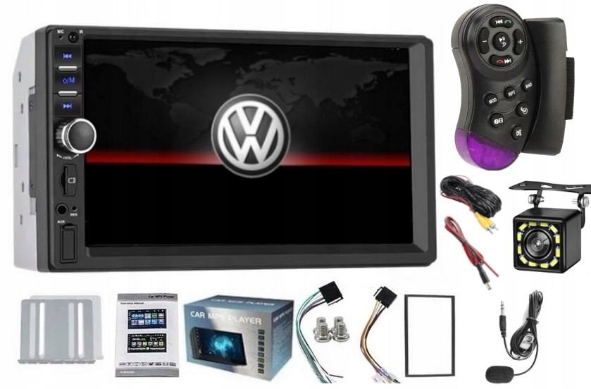 Gps Rádio Vw Polo 8N (2001-2009) Usb Carplay Android Auto Kamera