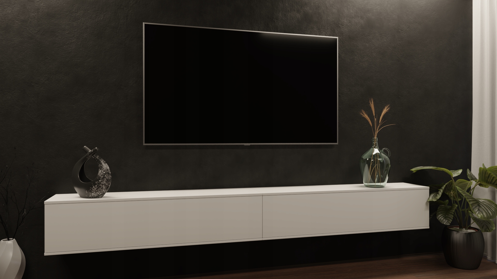 Konsola szafka biały mat 80x35x30-wysyłka w całości Głębokość mebla 30 cm