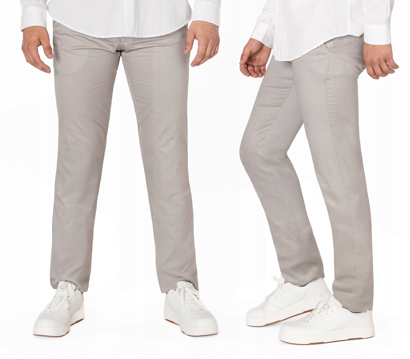 Elegantní pánské společenské kalhoty Chinosy Hunter 410/02 W36L32