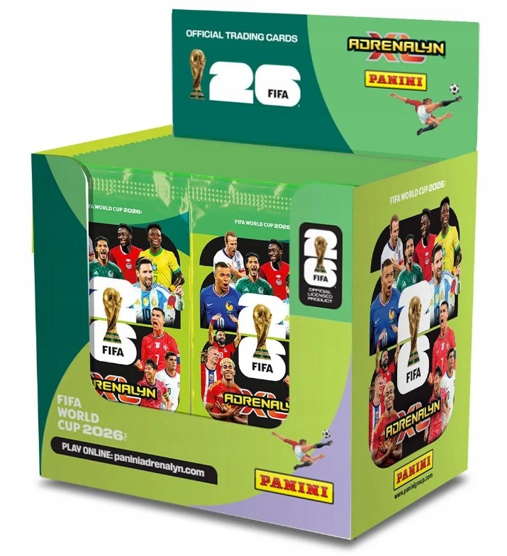 Panini Fifa World Cup 2026 Adrenalyn XL Saszetka 8 Kart Box 24 Saszetki