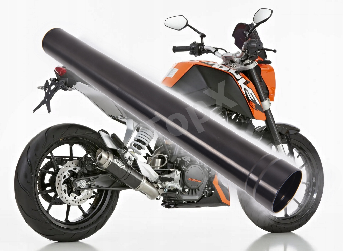 TopX Holení Trubka laga tlumič Odpružení Ktm 125 Duke 11-12 1 Ks