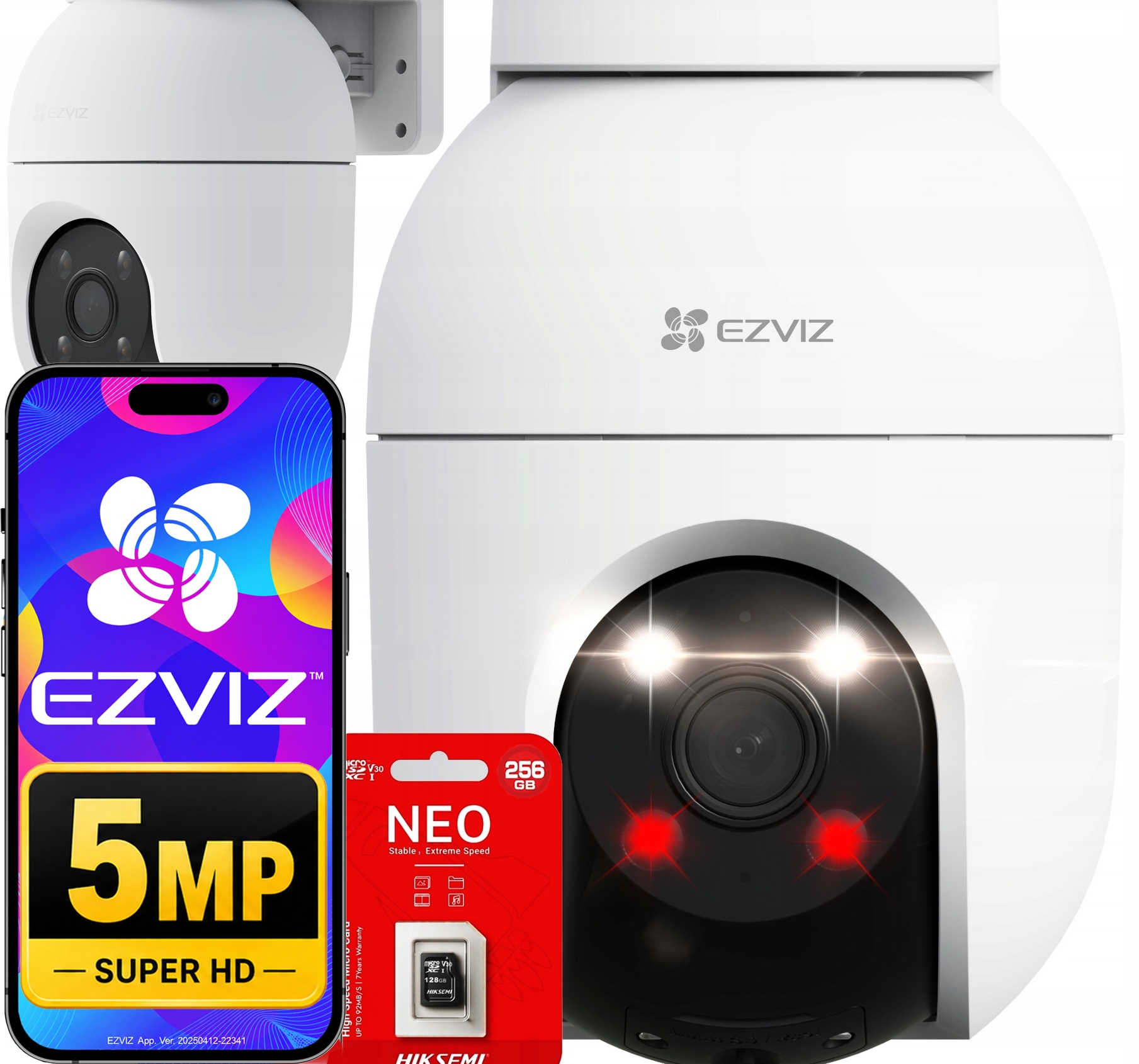 WiFi kamera 5Mpx Dual Light Venkovní C8C 3K Autotracking karta 256GB