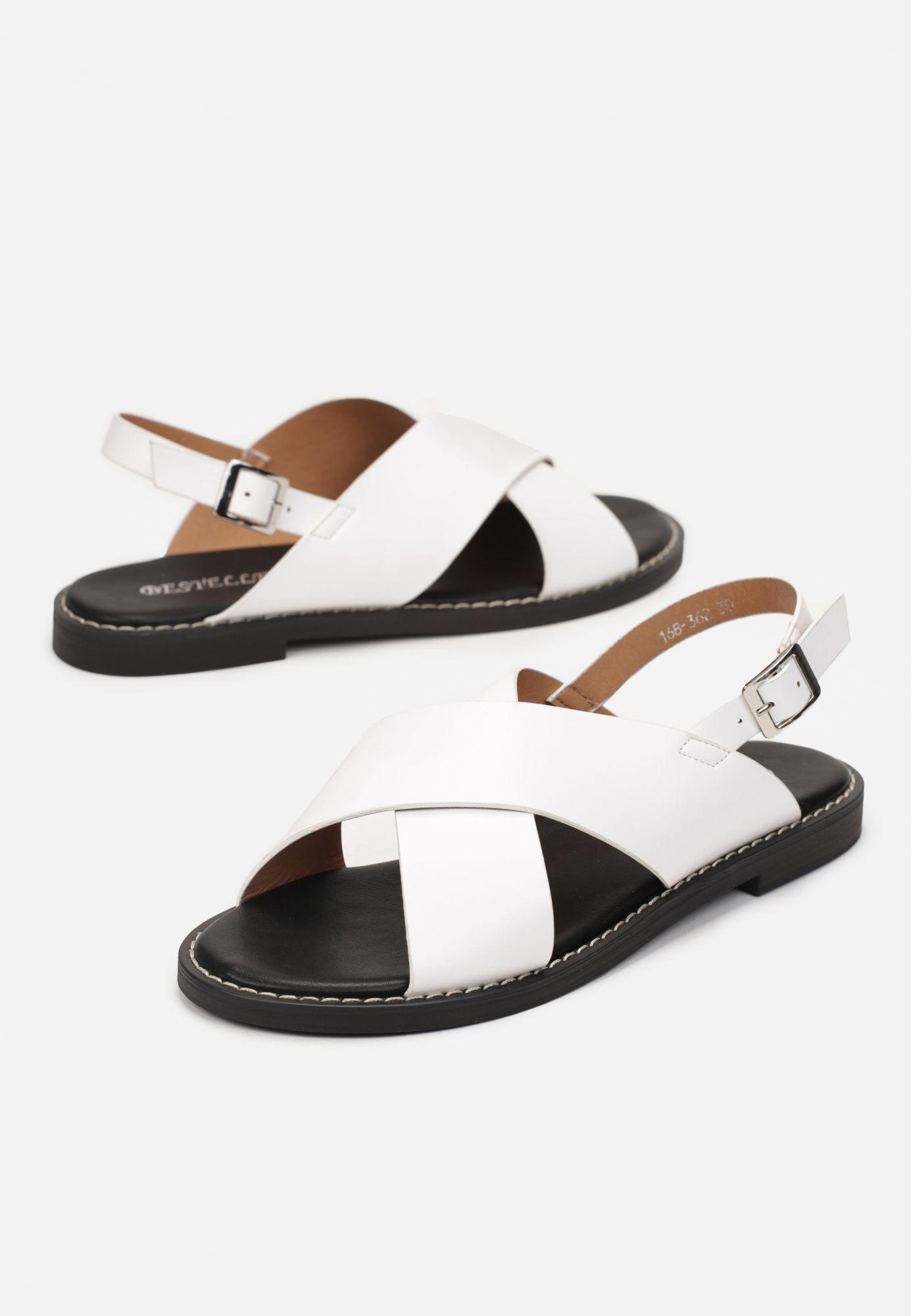 

Renee Białe Sandały damskie 40 Casual