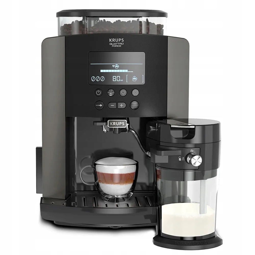 Automatický kávovar na espresso Krups EA819E10 Arabica Latte 1450W čierny