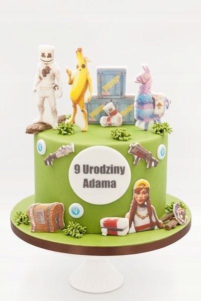 Levně Sada dekorací na dort Fortnite 17 ks