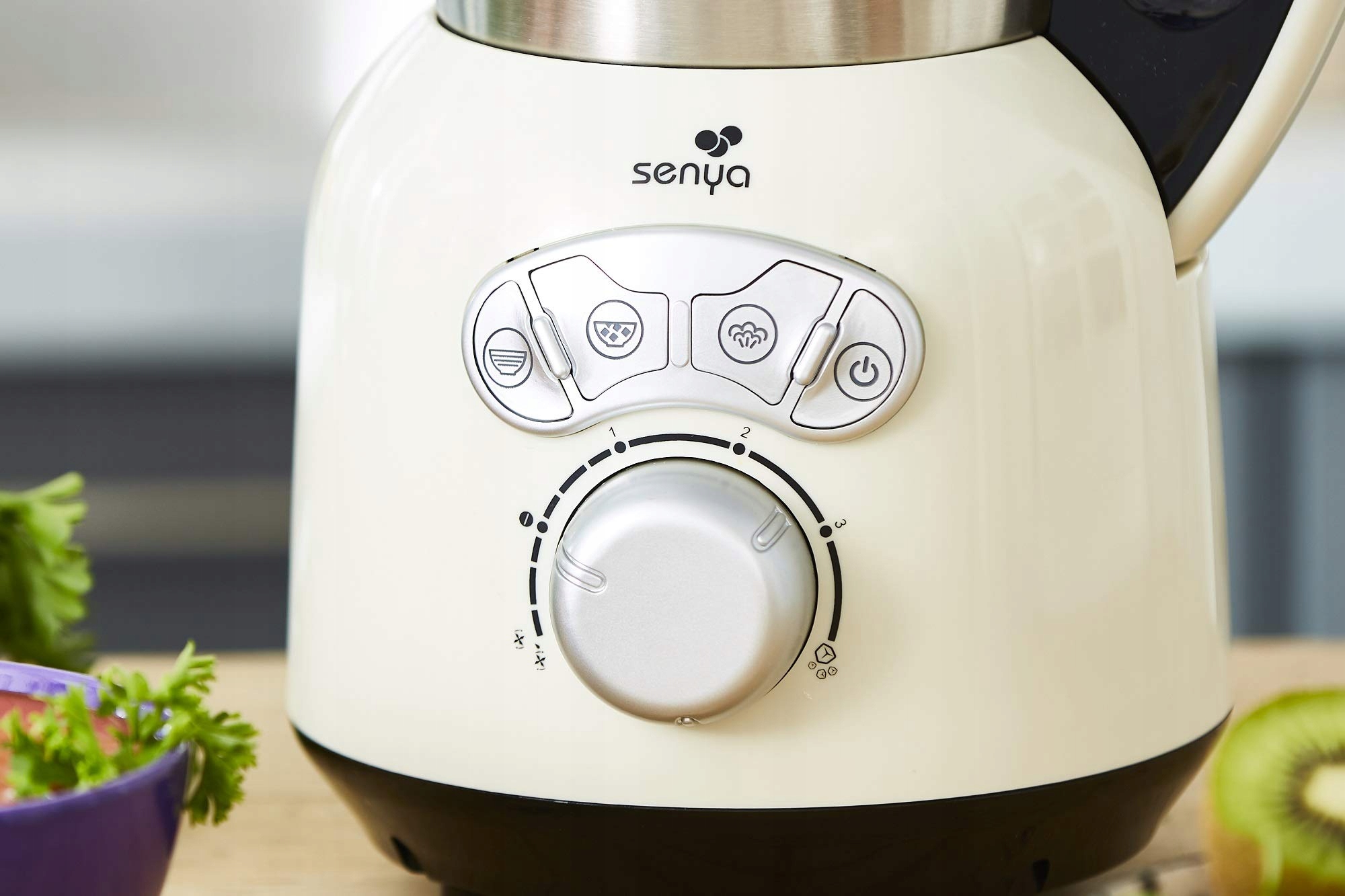 SENYA Blender Stojący 1400W 1.5L Kremowy Do Zup Smoothie Kruszenie Lodu — miniatura 4