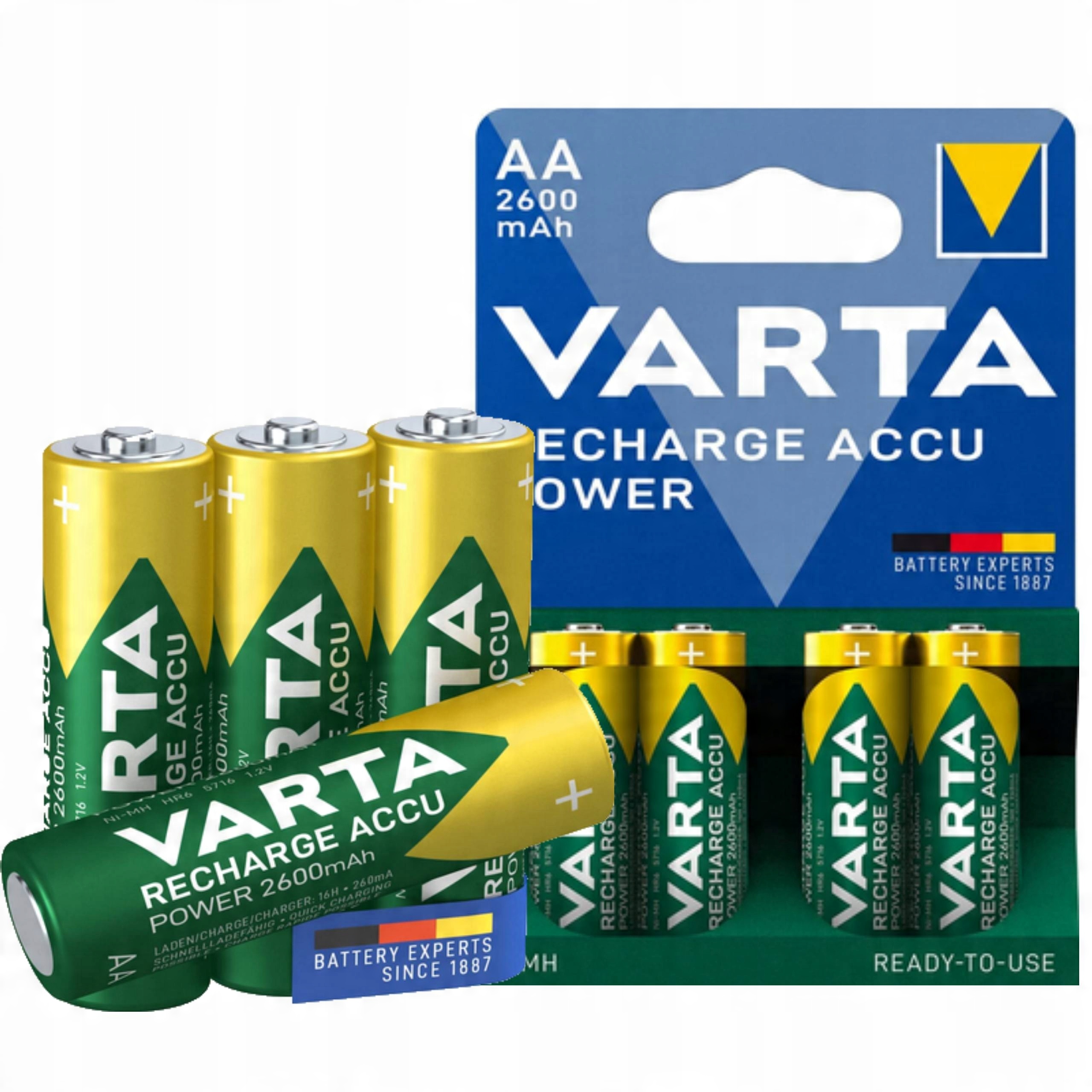 

Akumulatorki baterie Varta R6 Aa 2600 mAh R2U 4szt