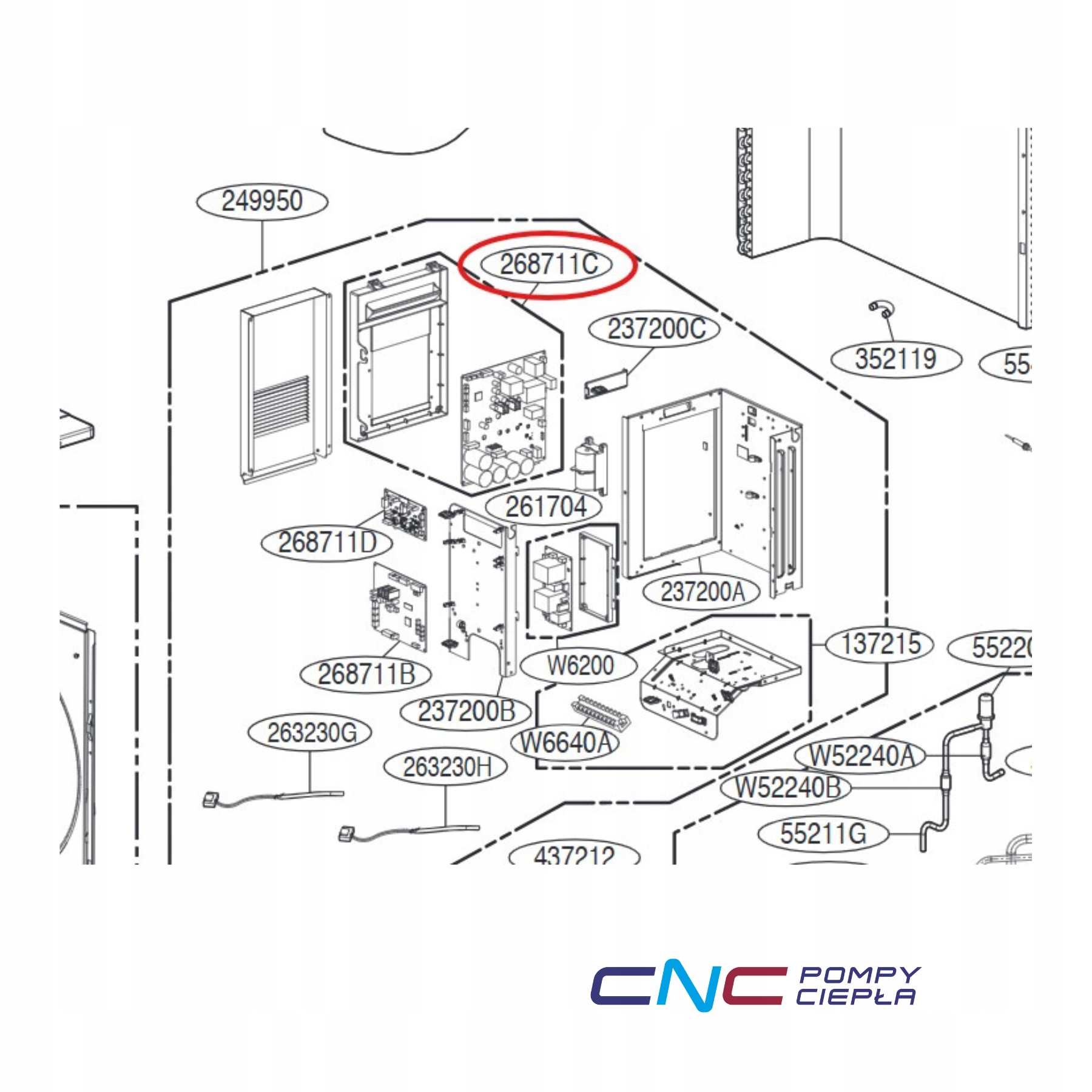 Invertorová doska Lg EBR82609328 modul výkonu Pcb tepelného čerpadla