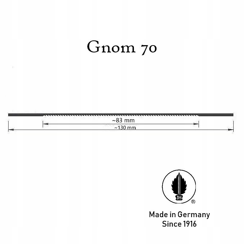 Brzeszczoty włosowe JH GNOM 70 Zestaw do testu Marka JOSEF HAUNSTETTER