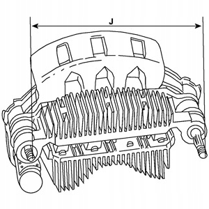 Prostownik alternatora HC-Cargo 135228 Producent części Bosch