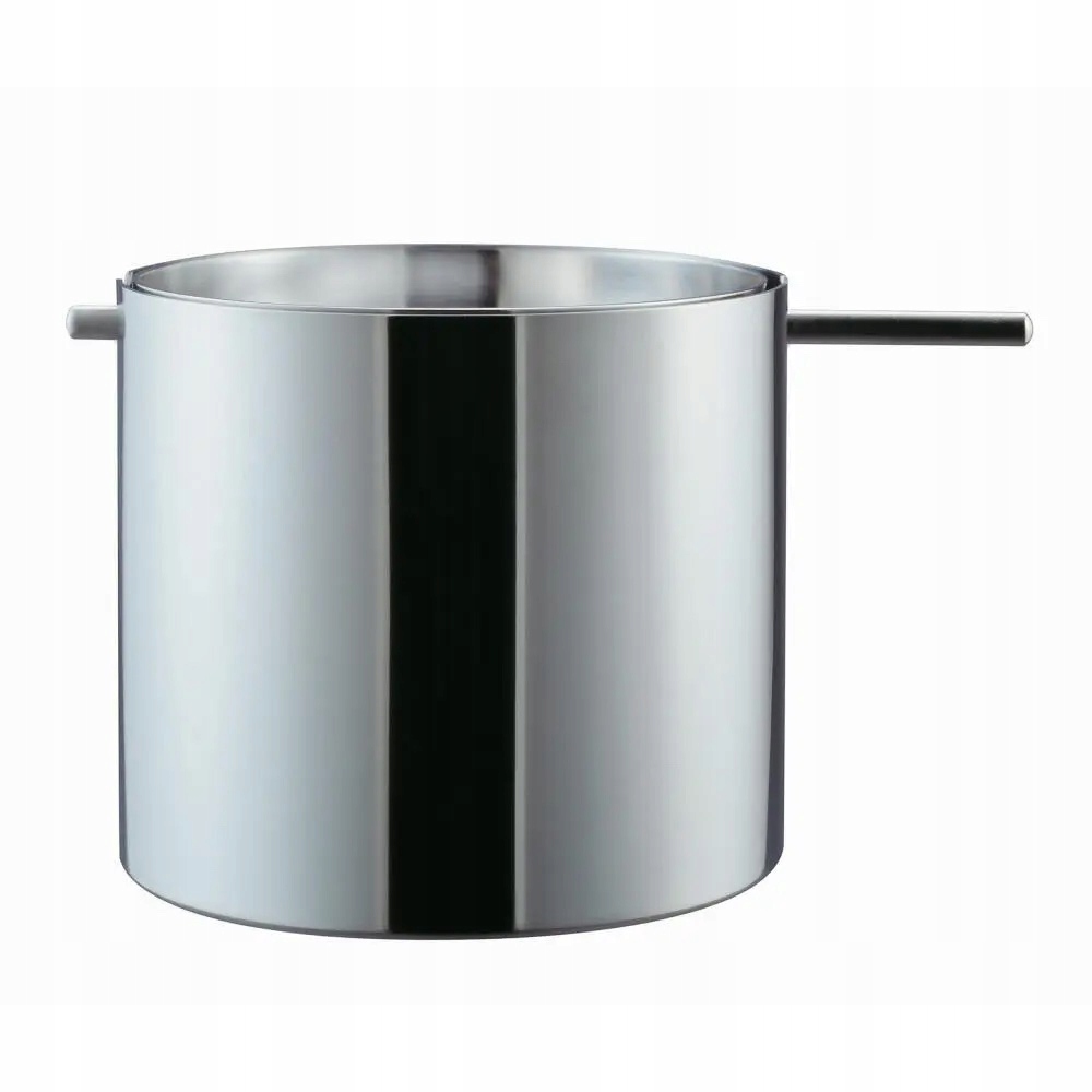Stelton Cylinda Line Popolník oceľový uzamykateľný 7,5 cm strieborný