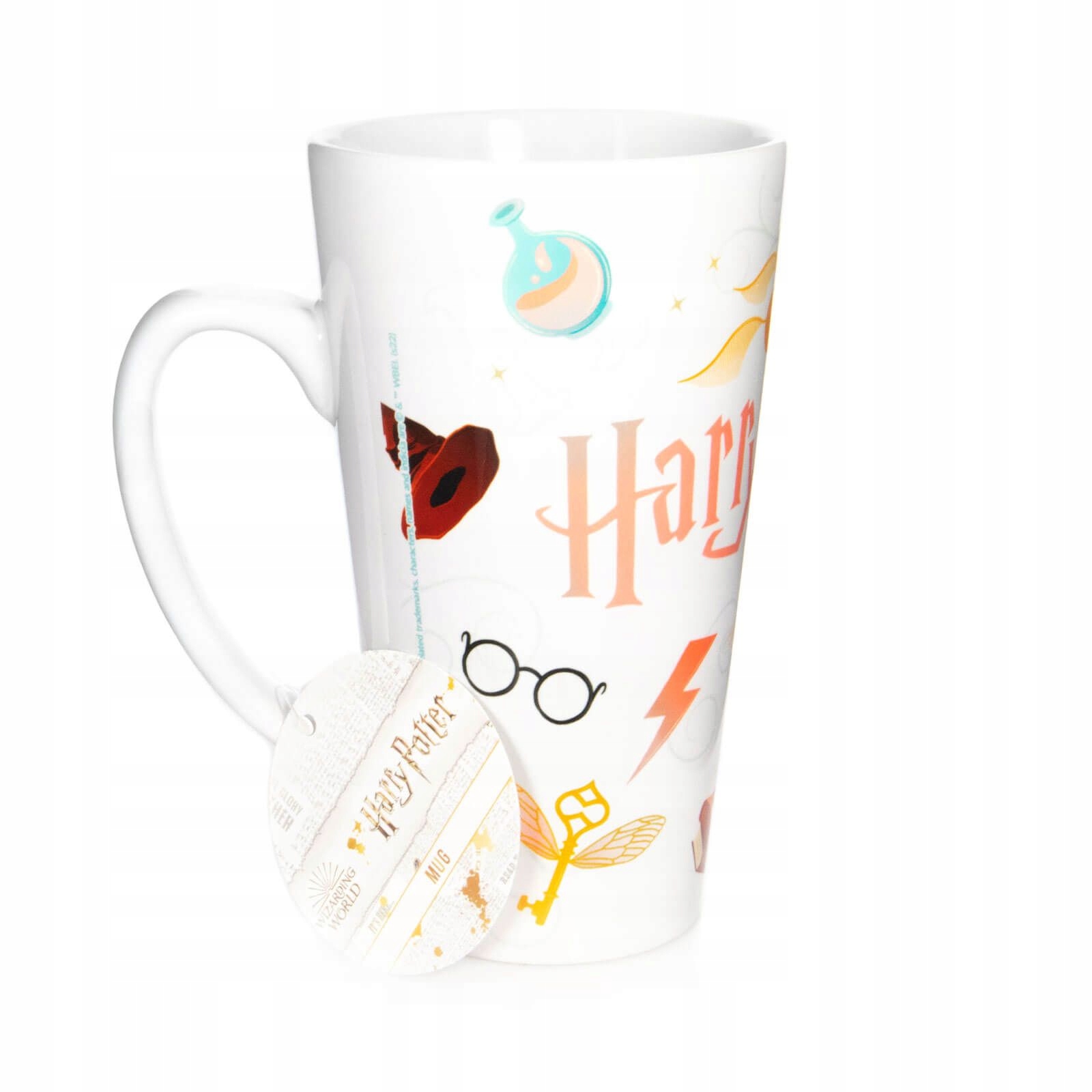 

Kubek Latte Harry Potter Emblematy 450 ml markowy