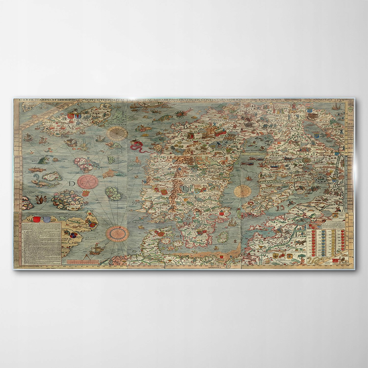 

Obraz Szklany Dekor Mapa Europa Vintage 120x60