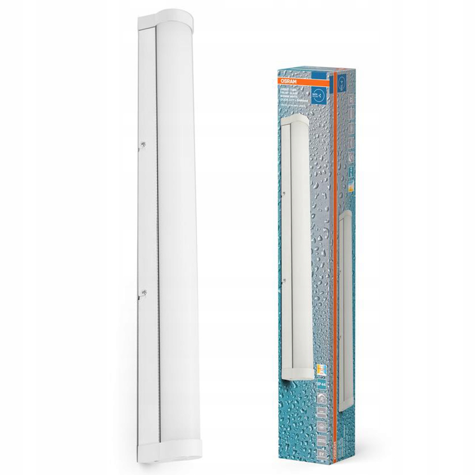 Koupelnové Led nástěnné svítidlo Nástěnná lampa 12W Cct 1200lm IP44 Obris Osram